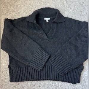 Topshop Black Textured Knit